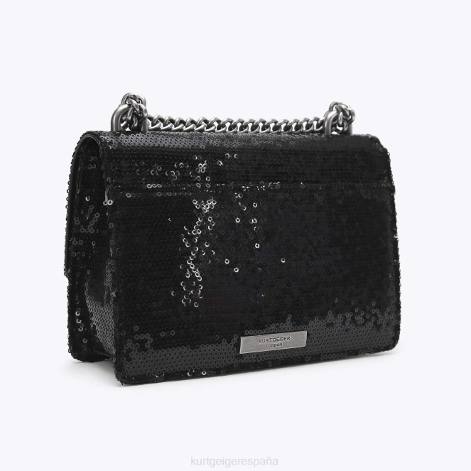 Kurt Geiger mujer bandolera pequeña london Shoreditch 2LPR144 | bolsas negro
